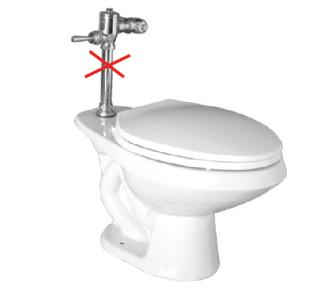 Cadet II Toilet TS w/ Flush Valve