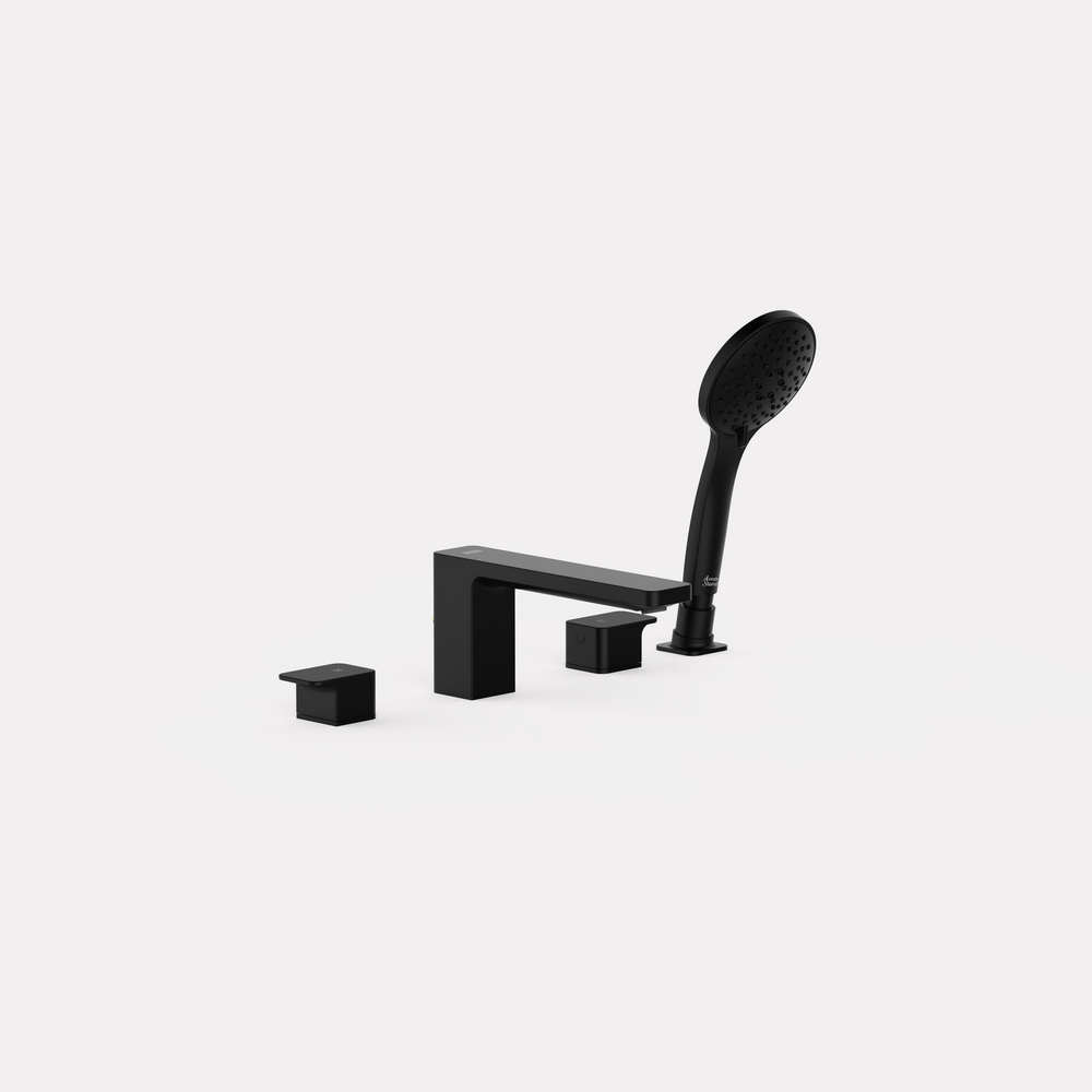 Acacia E Deck-Mounted Bath Filler (Matte Black)