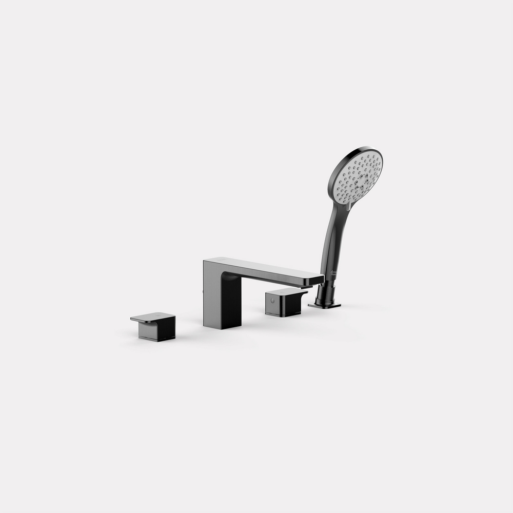 Acacia E Deck-Mounted Bath Filler (Hard Graphite)