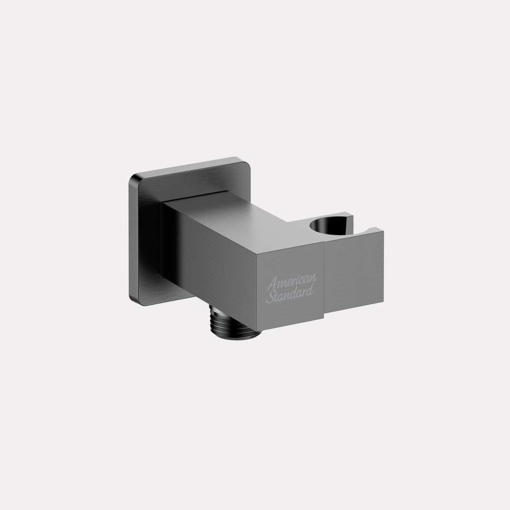 Wall Outlet Square w/ Holder (Brushed Hard Graphite)