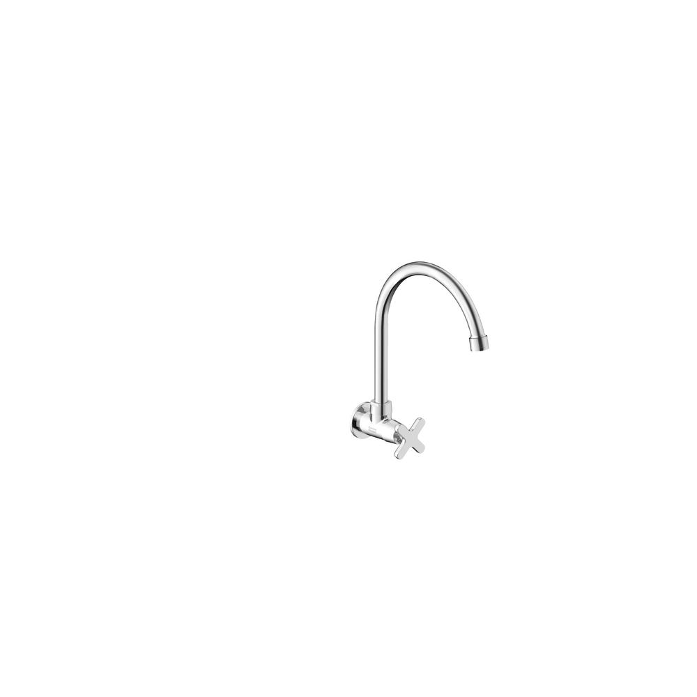 Winston Wall Mounted Kitchen Tap (Cross Handle)