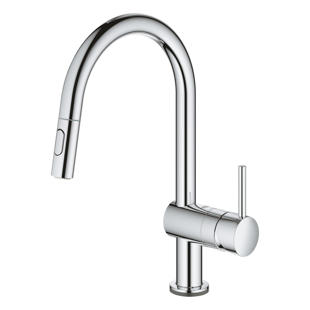 Minta Touch sink C-spout Dual Spray
