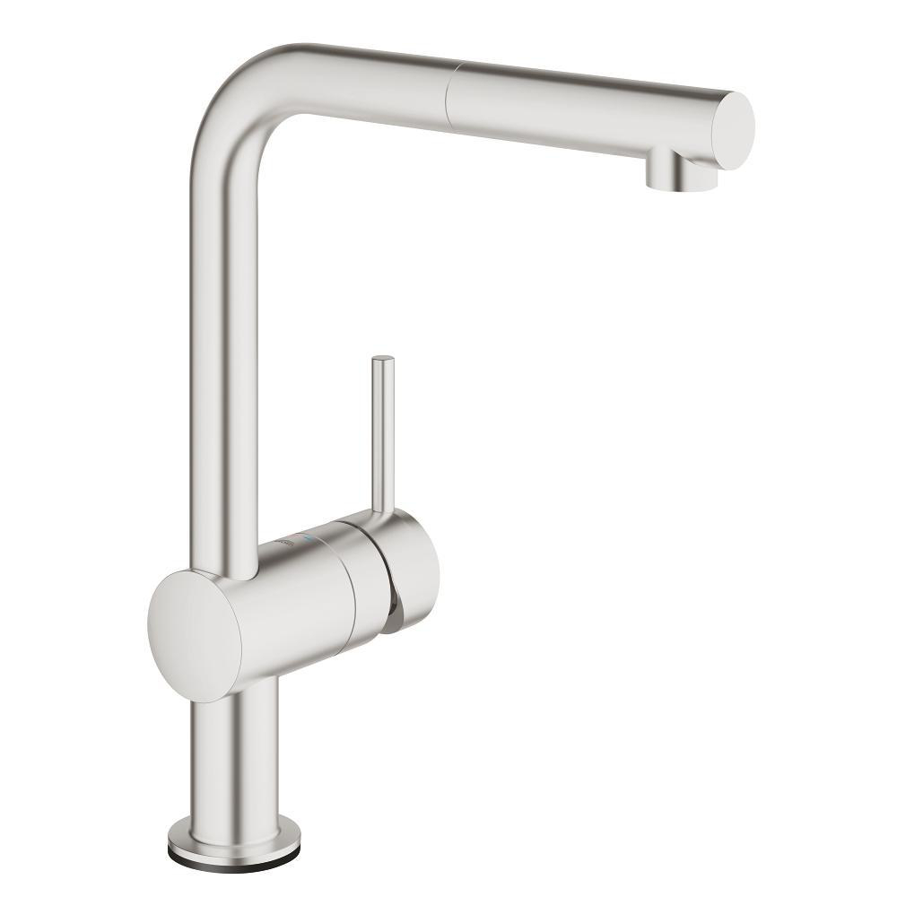 Minta Touch sink high spout extr.mouss.
